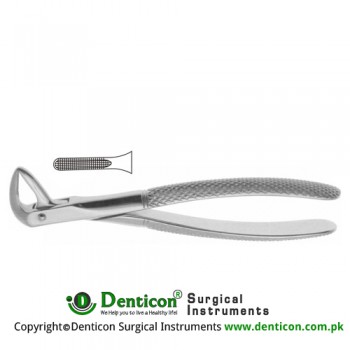 English Pattern Tooth Extracting Forcep Fig. 74N (For Lower Anteriors and Roots; Narrow Beaks) Stainless Steel, Standard